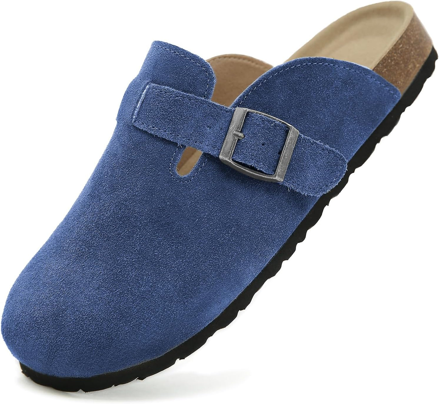 Dumalum Suede Clogs for Women and Men - Adjustable Comfort Mules