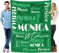 Personalized Name Blanket 60 x 80 in Flannel Throw - Color 22