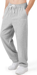 Men's Open Bottom Cotton Sweatpants - Loose Fit Baggy Yoga Pants