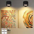 2-Pack Wall Picture Light Spotlight Battery Operated - Remote