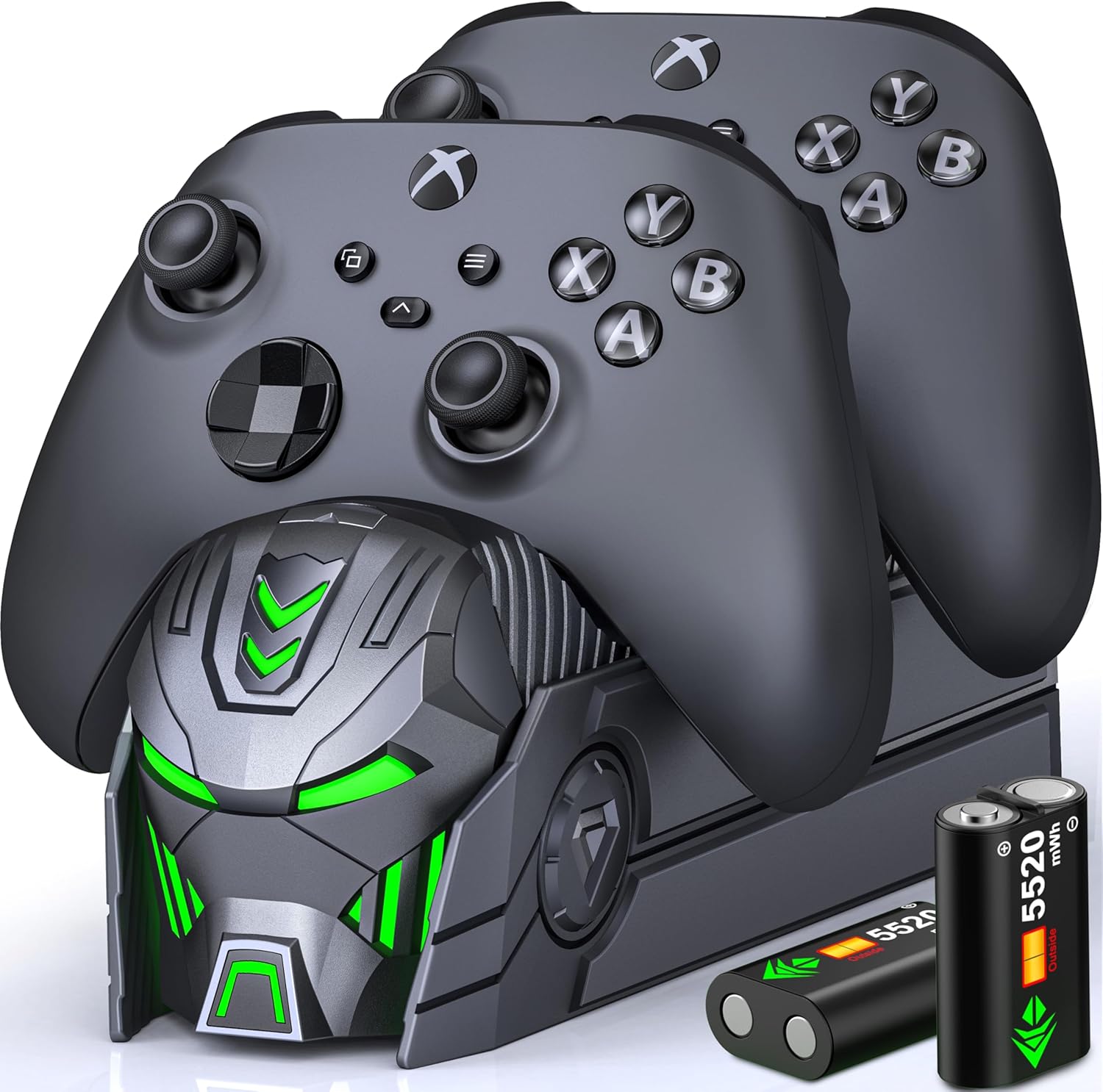 Xbox Charger Station with 2 Rechargeable Battery Packs for Xbox