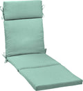 Outdoor Chaise Cushion 21 in x 72 in Aqua Leala - Weather-Proof