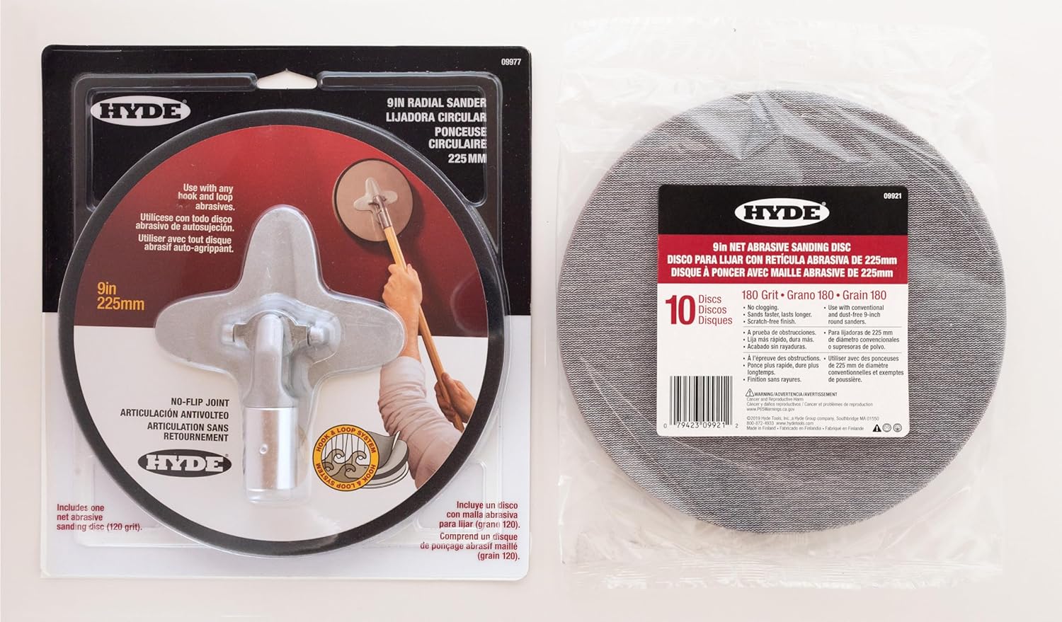 Hyde 9-Inch Radial Sander Kit for Efficient Drywall Sanding
