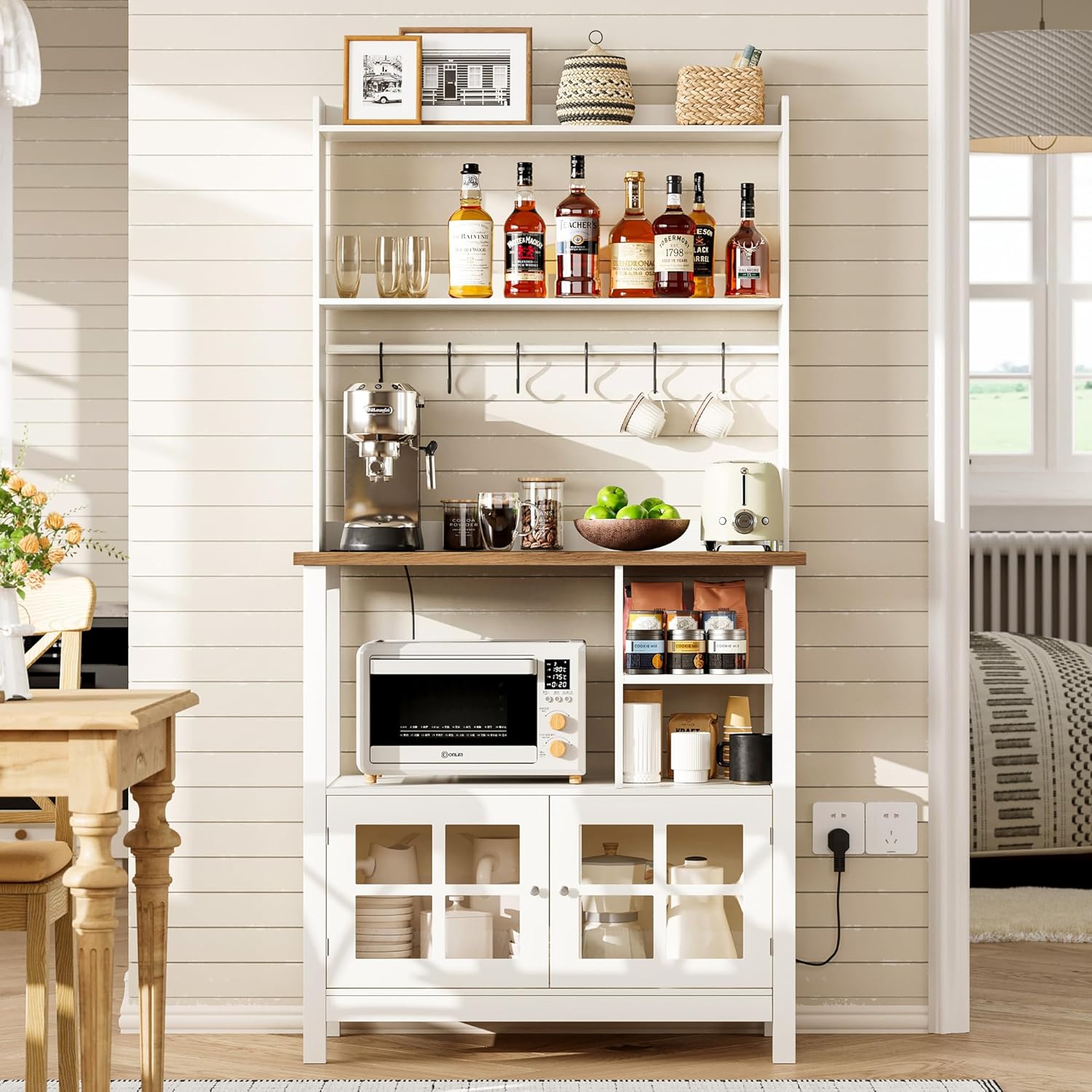 ChooChoo Farmhouse Baker's Rack - Stylish Storage Solution
