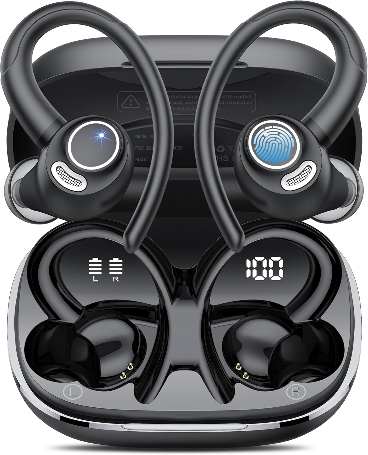 Jesebang Wireless Earbuds: HiFi Stereo Deep Bass, 40H Playtime, IPX7 Waterproof