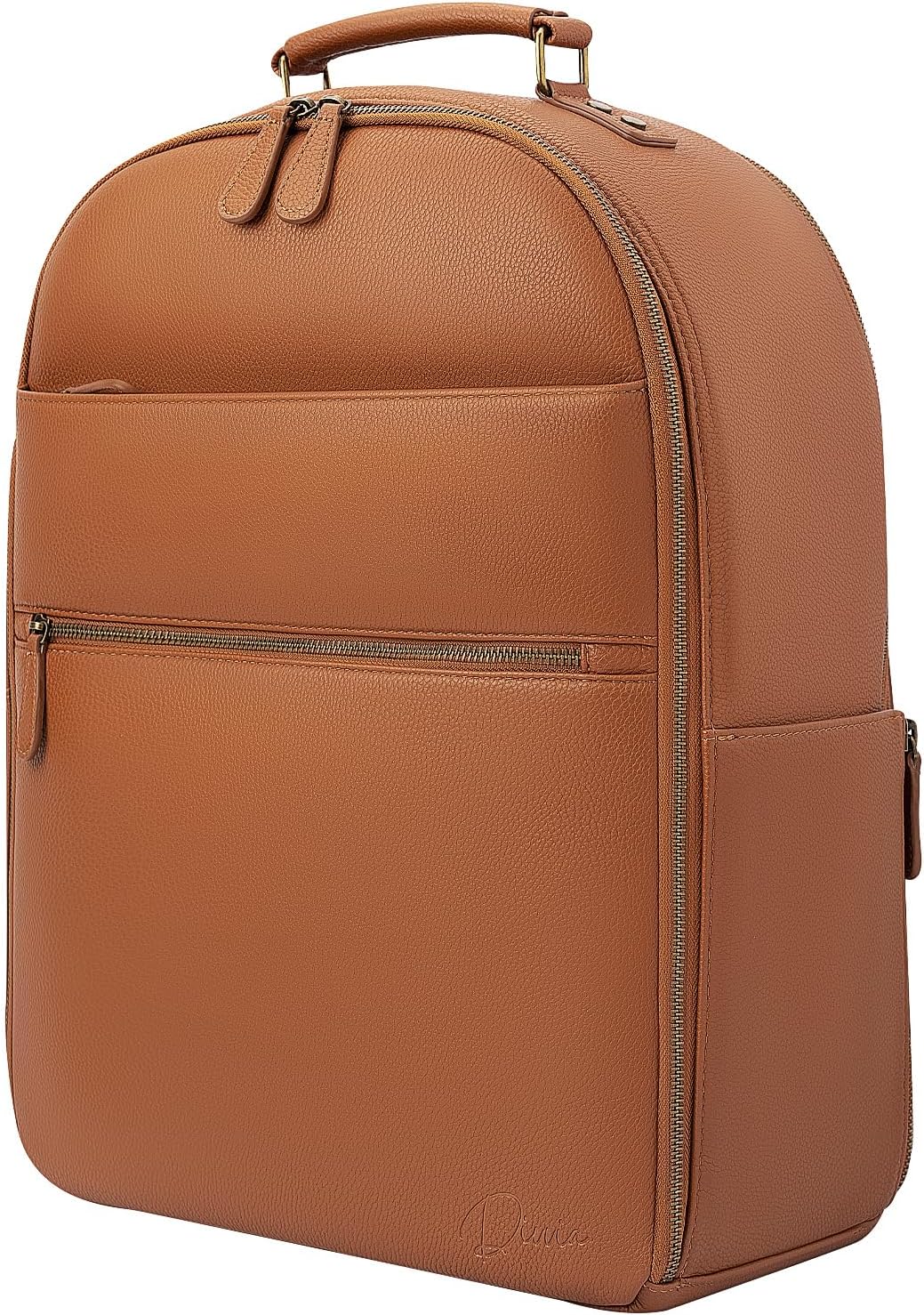 Divvia Camera Backpack: Stylish 20L PU Leather DSLR Bag with Laptop Compartment