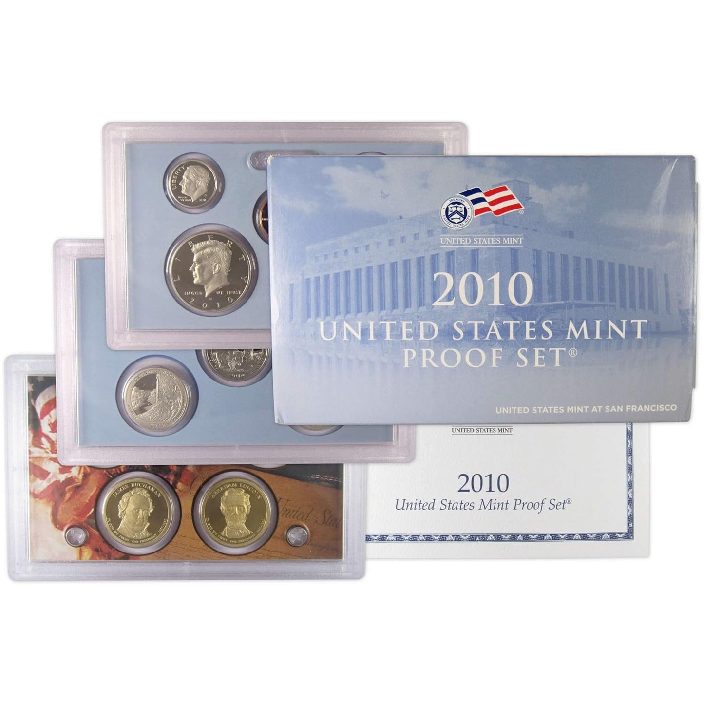 2010 U.S. Mint 14 Coin Proof Set with Original Packaging