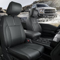 CreekT Full Set Leather Seat Covers for Ford F150 2015-2025