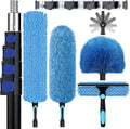 36ft High Ceiling Duster Kit with 5-30ft Extension Pole - Reach 36ft
