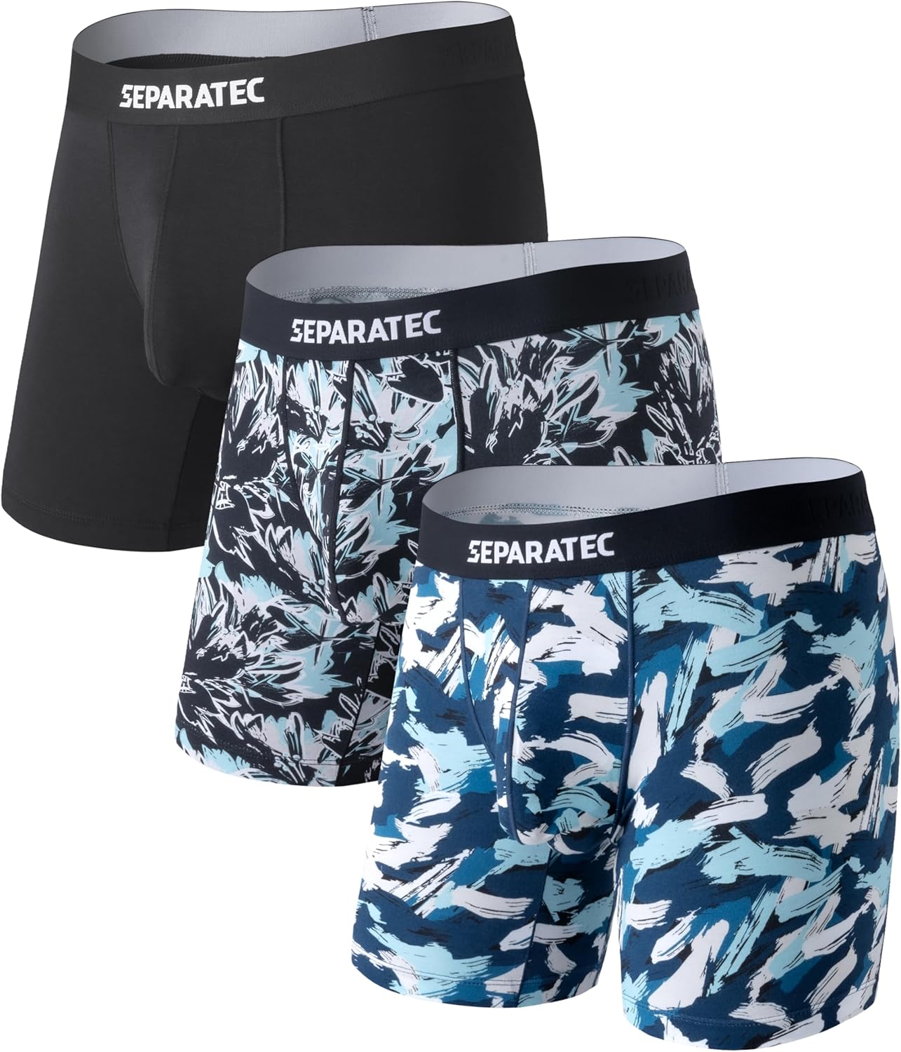 Separatec Christmas Underwear For Men - Fun Dual Pouch Boxer Briefs
