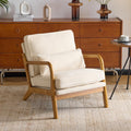 Mid Century Modern Chair with Lumbar Pillow for Stylish Comfort