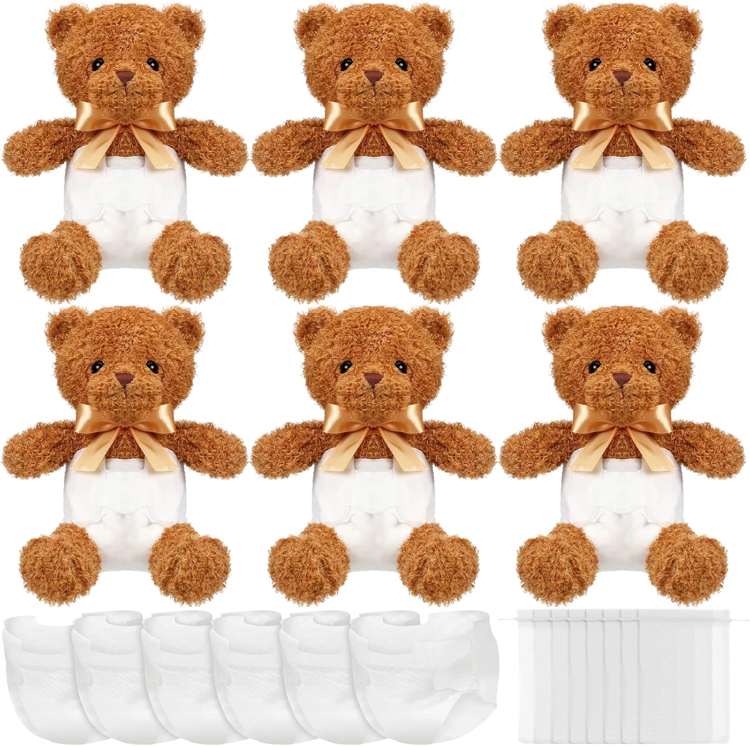 Bear Blindfolded Diaper Changing Game Set for Baby Showers