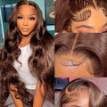 30 Inch Brown Lace Front Wig Human Hair for Natural Style