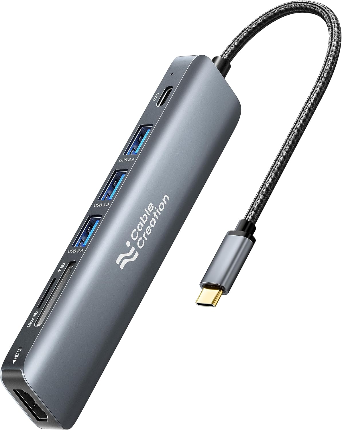 USB C Hub Multiport Adapter for 4K HDMI and Fast Charging