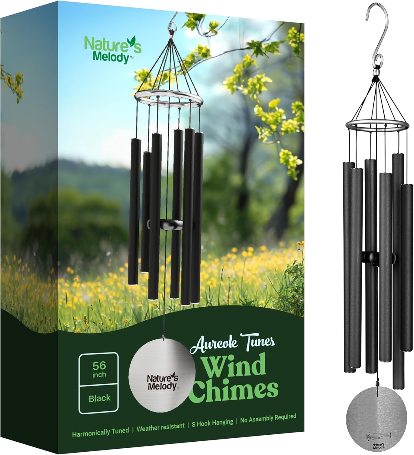Nature's Melody Aureole Tunes Wind Chimes for Outdoor Serenity