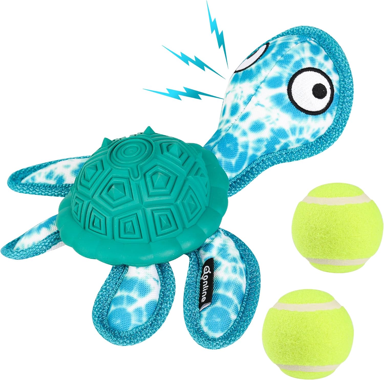 Durable Turtle Chew Toy Set for Puppy Teeth