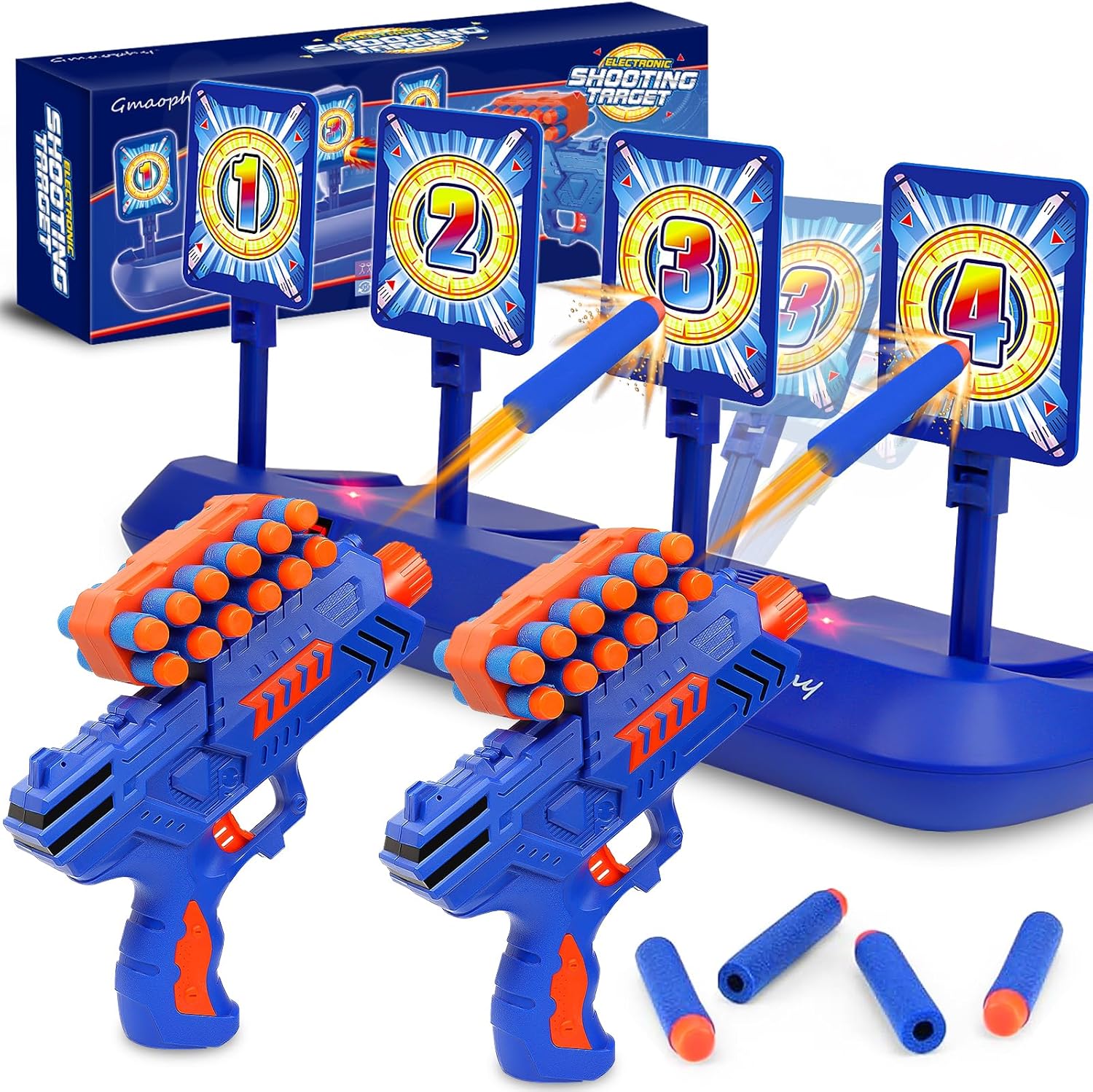 GMAOPHY Digital Shooting Targets with Foam Dart Blaster for Kids