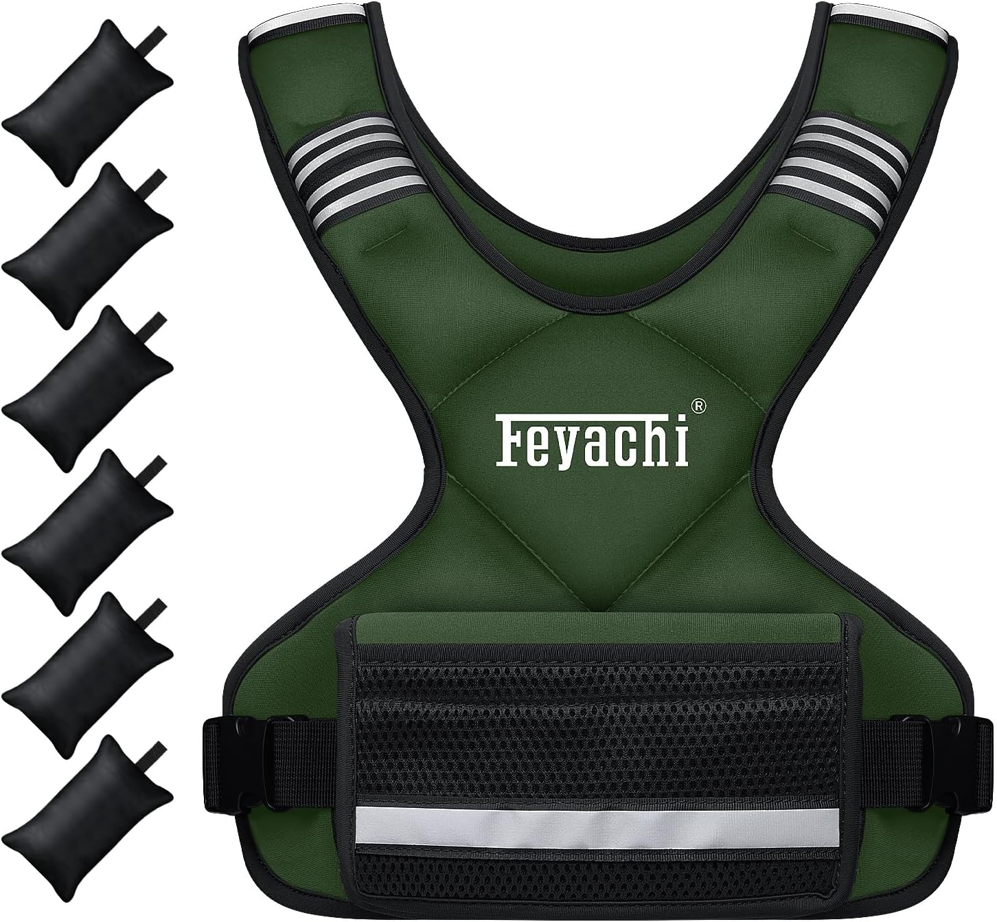 Feyachi Adjustable Weighted Vest for Enhanced Workouts