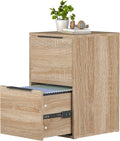 Wood File Cabinet 2 Drawer Vertical Filing Cabinet for Home Office