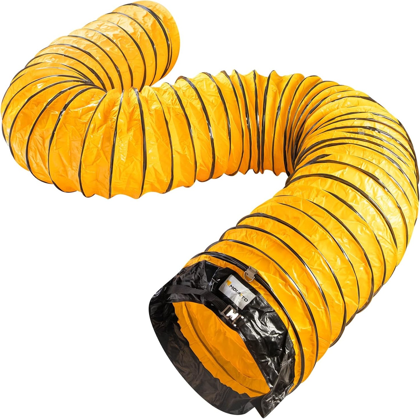 MOUNTO 25FT PVC Flexible Duct Hosing for Exhaust Fan Use