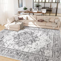 Machine Washable Rugs Nursery Rug 8x10 Area Rug - Soft Low Pile Floral