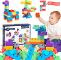 Baby Soft Blocks Set 80PCS - Soft Rubber Building Blocks for Toddlers