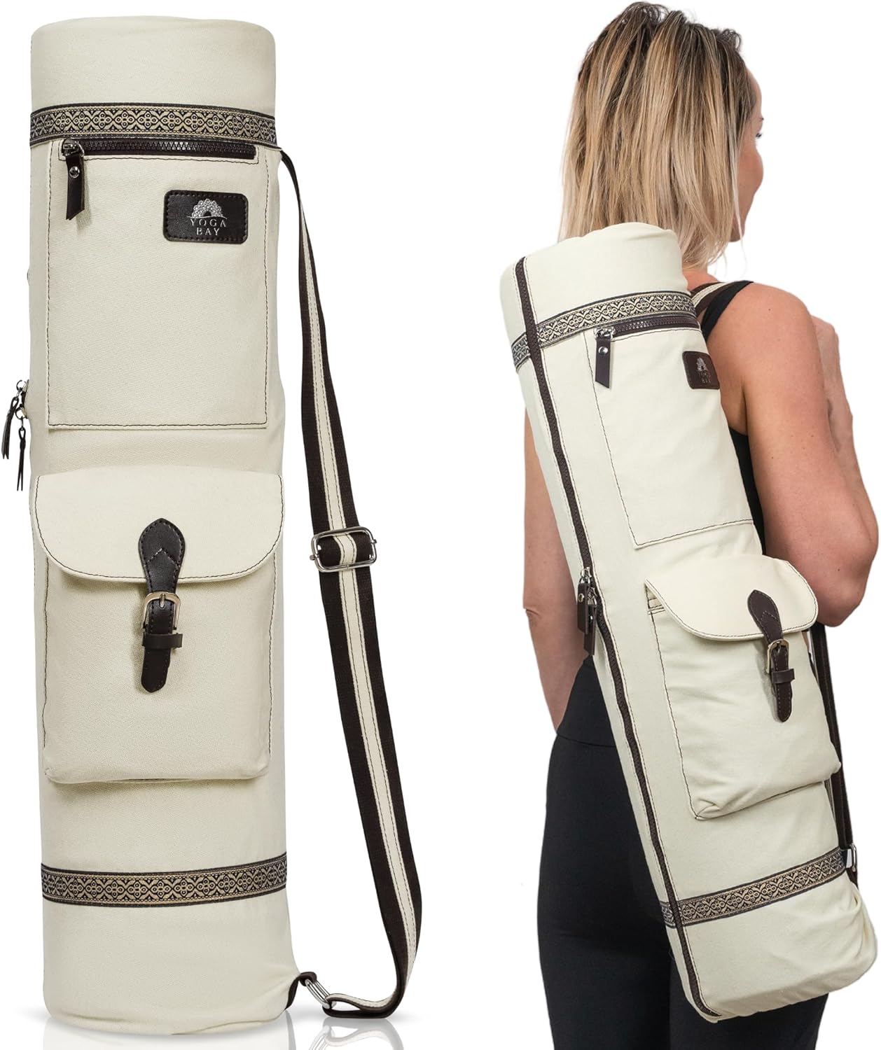 Durable Canvas Yoga Mat Bag - Easy Travel & Storage