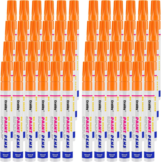 Orange Paint Markers Set for Vibrant Art on Any Surface