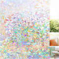 LUTE Window Privacy Film Rainbow 3D Cling - Colorful Light & UV