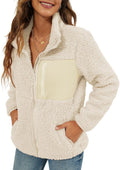 VVK Women's Faux Shearling Shaggy Full Zip Coat - Warm, Fluffy Style