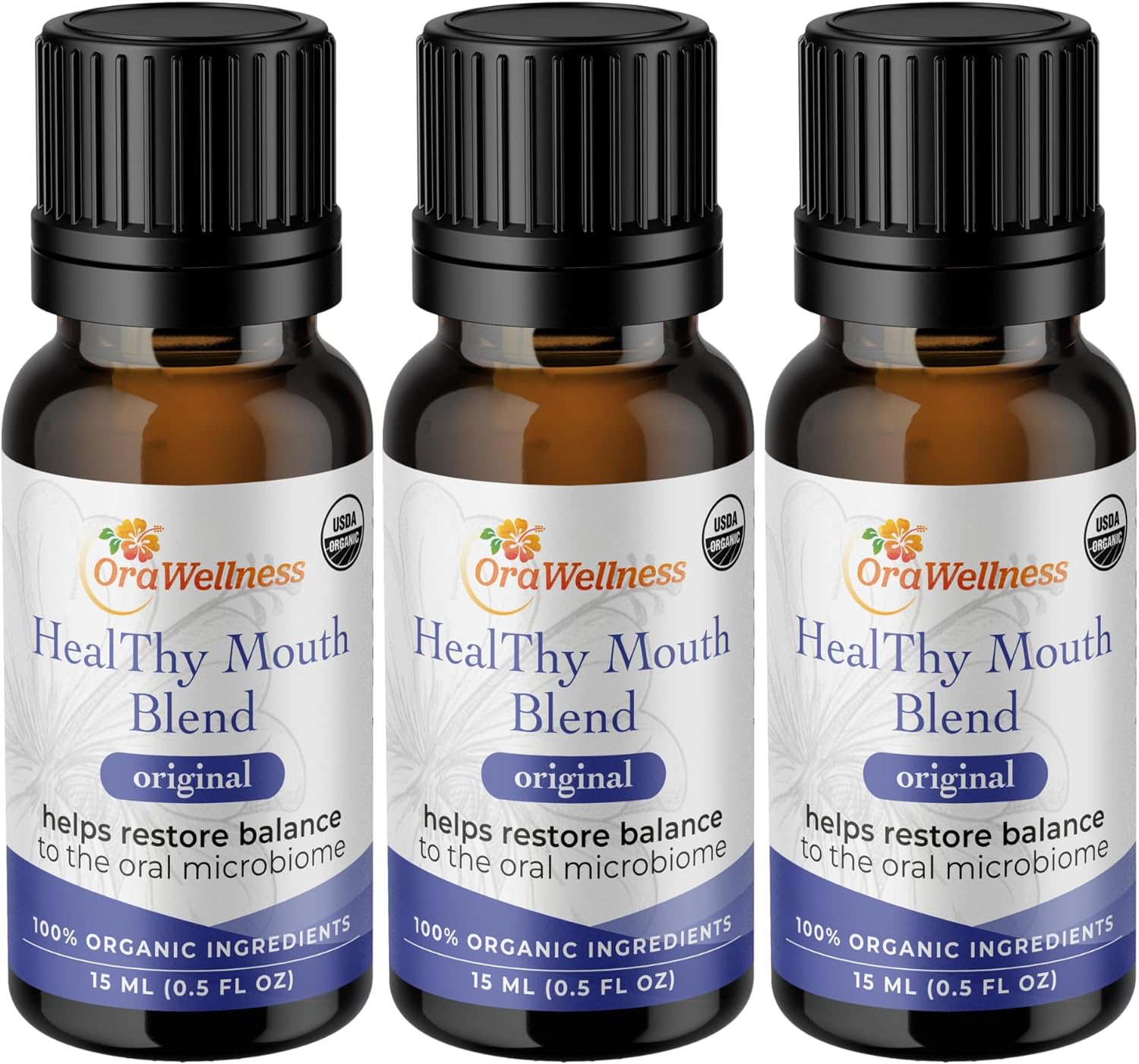 Healthy Mouth Blend Organic Tooth Oil for Strong Teeth & Gums