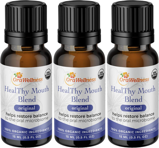 Healthy Mouth Blend Organic Tooth Oil for Strong Teeth & Gums