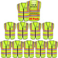 Safety Vest Reflective High Visibility Unisex with 5 Pockets - Class 2