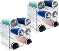 6 Pack Water Bottle Organizer Shelf - Stackable Cabinet Tumbler Rack