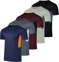 Real Essentials Mens Active Quick Dry Mesh Crew Neck T Shirts Jewelry