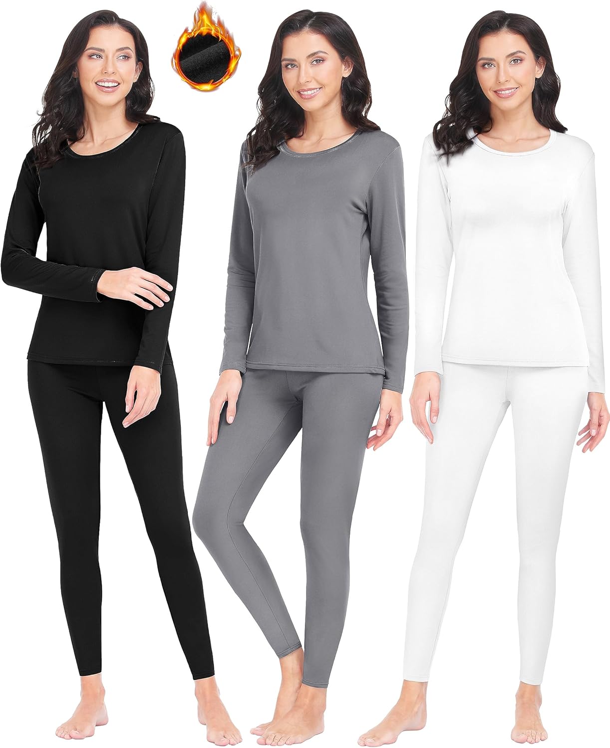 Women's Thermal Underwear Set for Cold Winter Comfort