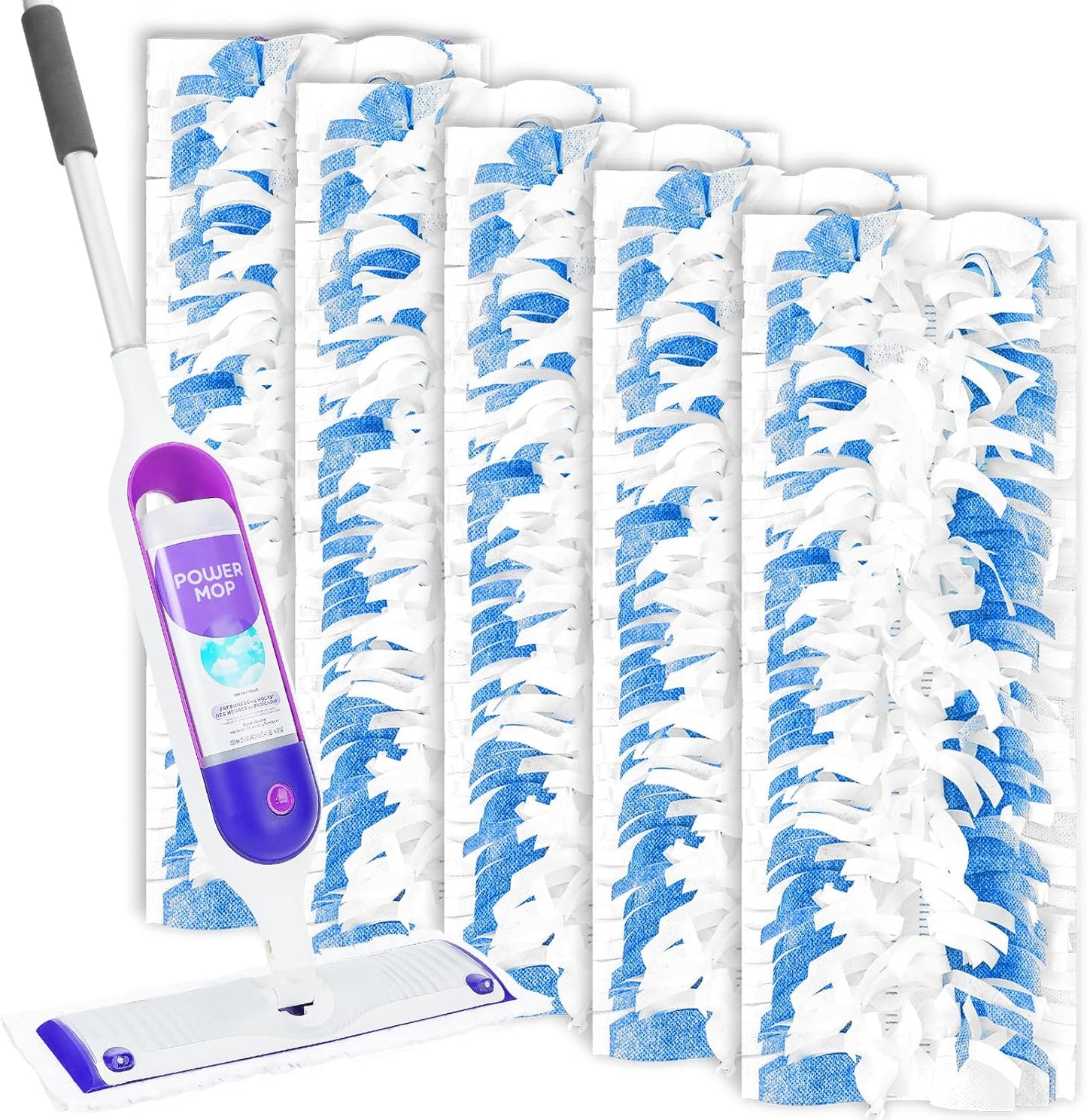 Wood Floor Power Mop Pads - 5-Pack Swiffer Replacement