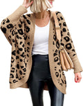 Leopard Cardigan for Women Long Sleeve Open Front - Cozy Fall Staple