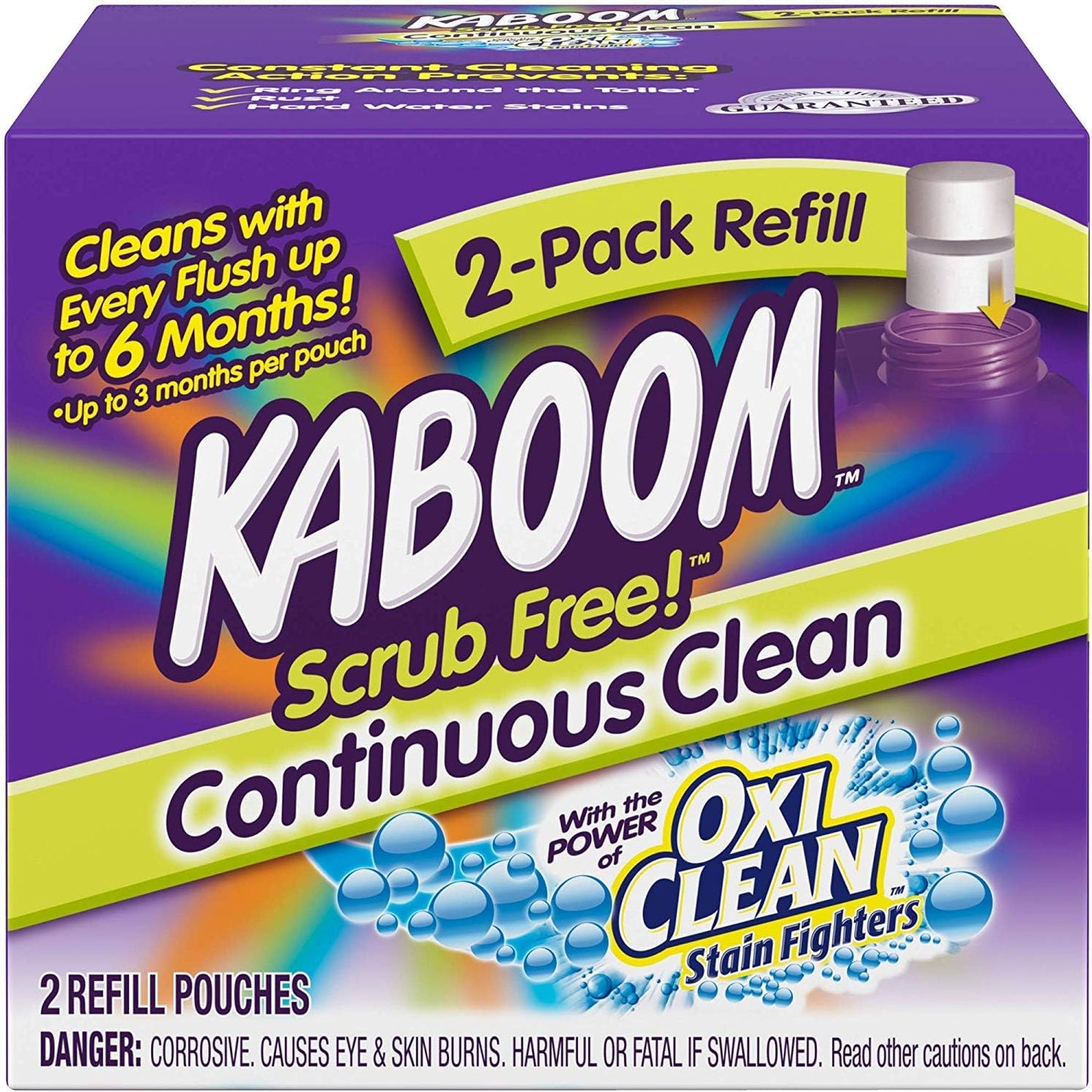 Kaboom Scrub Free Continuous Clean Toilet Cleaning Refill Pack