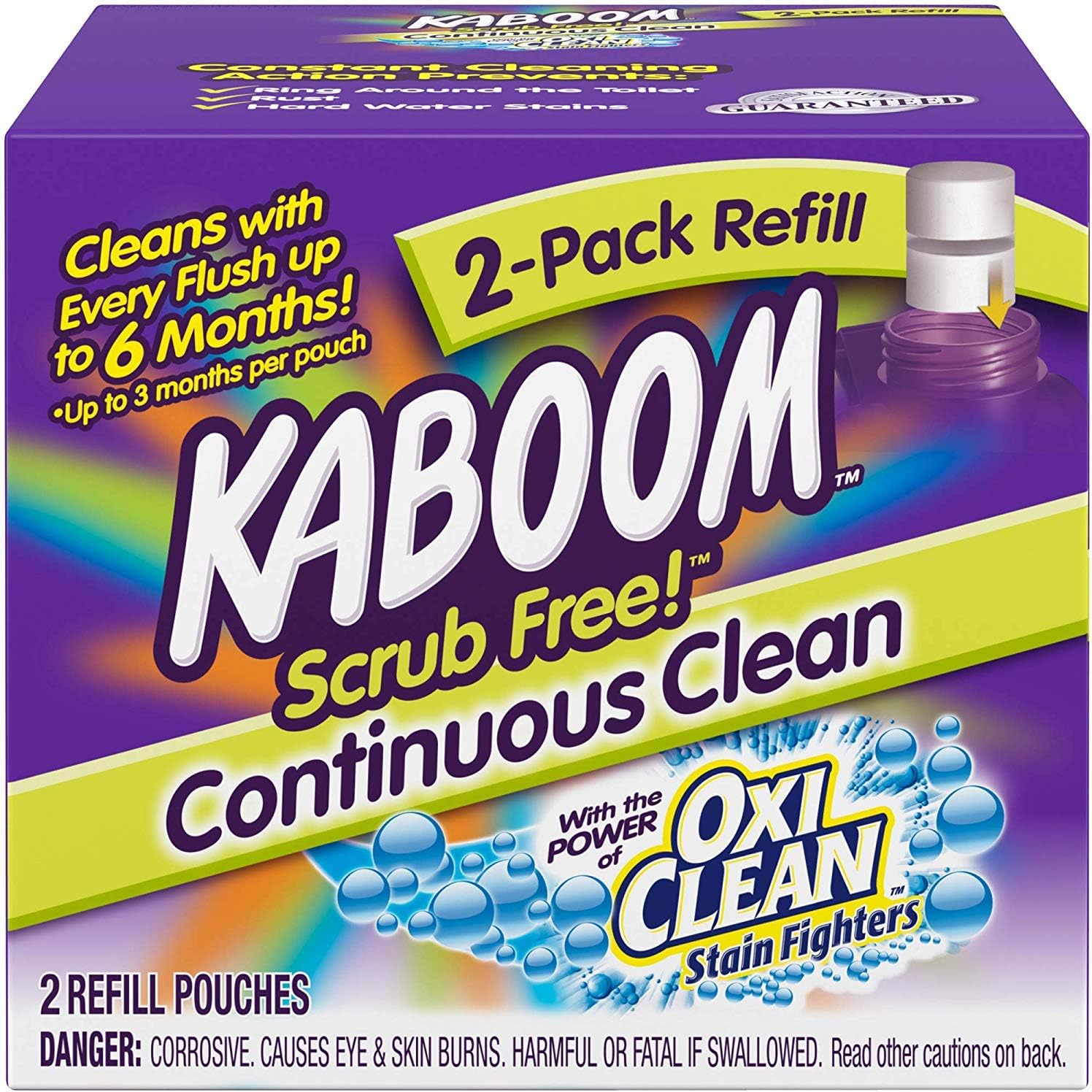 Kaboom Scrub Free Continuous Clean Toilet Cleaning Refill Pack