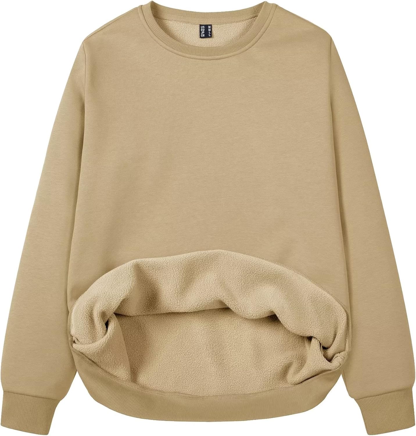 MAGCOMSEN Women's Fleece Lined Sweatshirt for Cozy Comfort