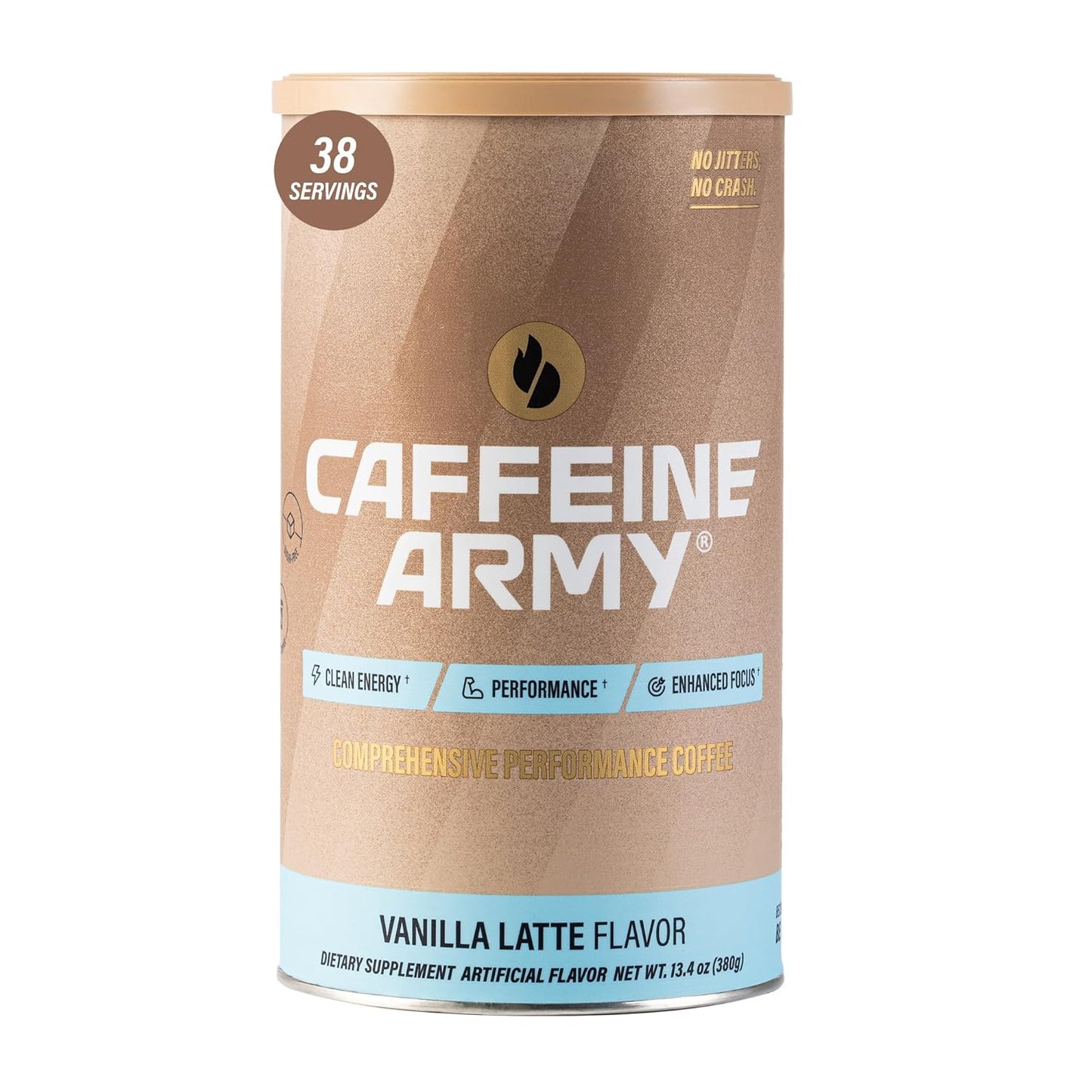 CAFFEINE ARMY Vanilla Latte: Long-Lasting Energy Without Jitters