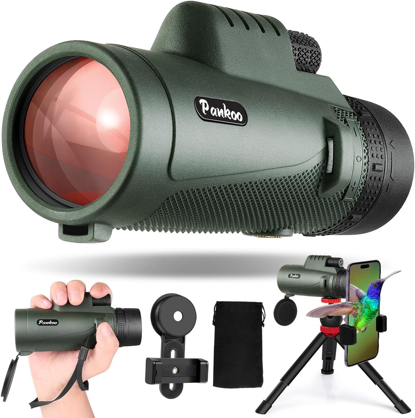 Pankoo 40X60 Monocular Telescope for Bird Watching and Hiking