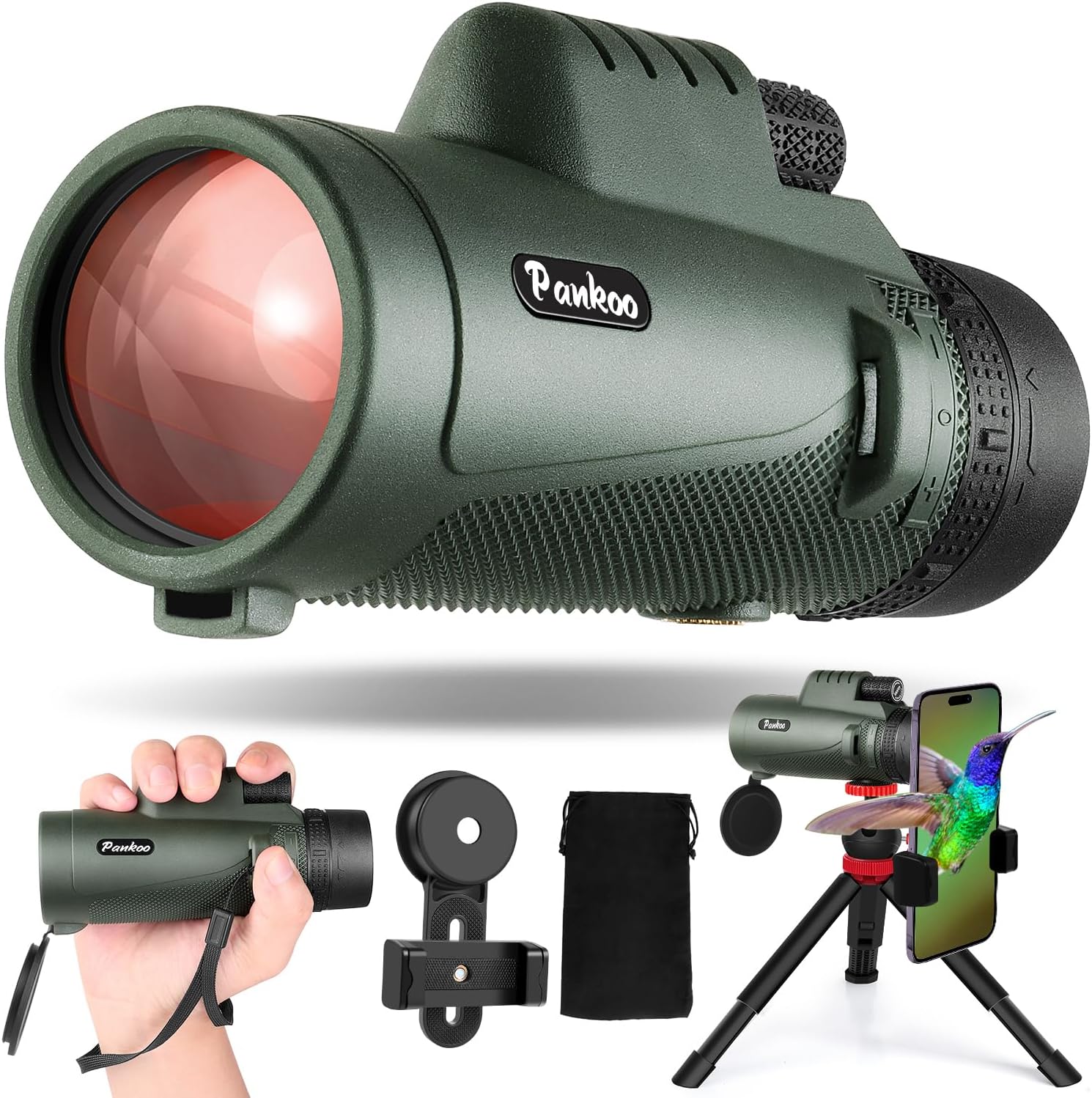 Pankoo 40X60 Monocular Telescope for Bird Watching and Hiking