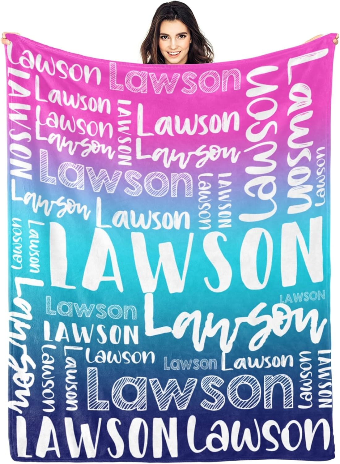 Personalized Blankets with Name for All Ages - Custom Gifts