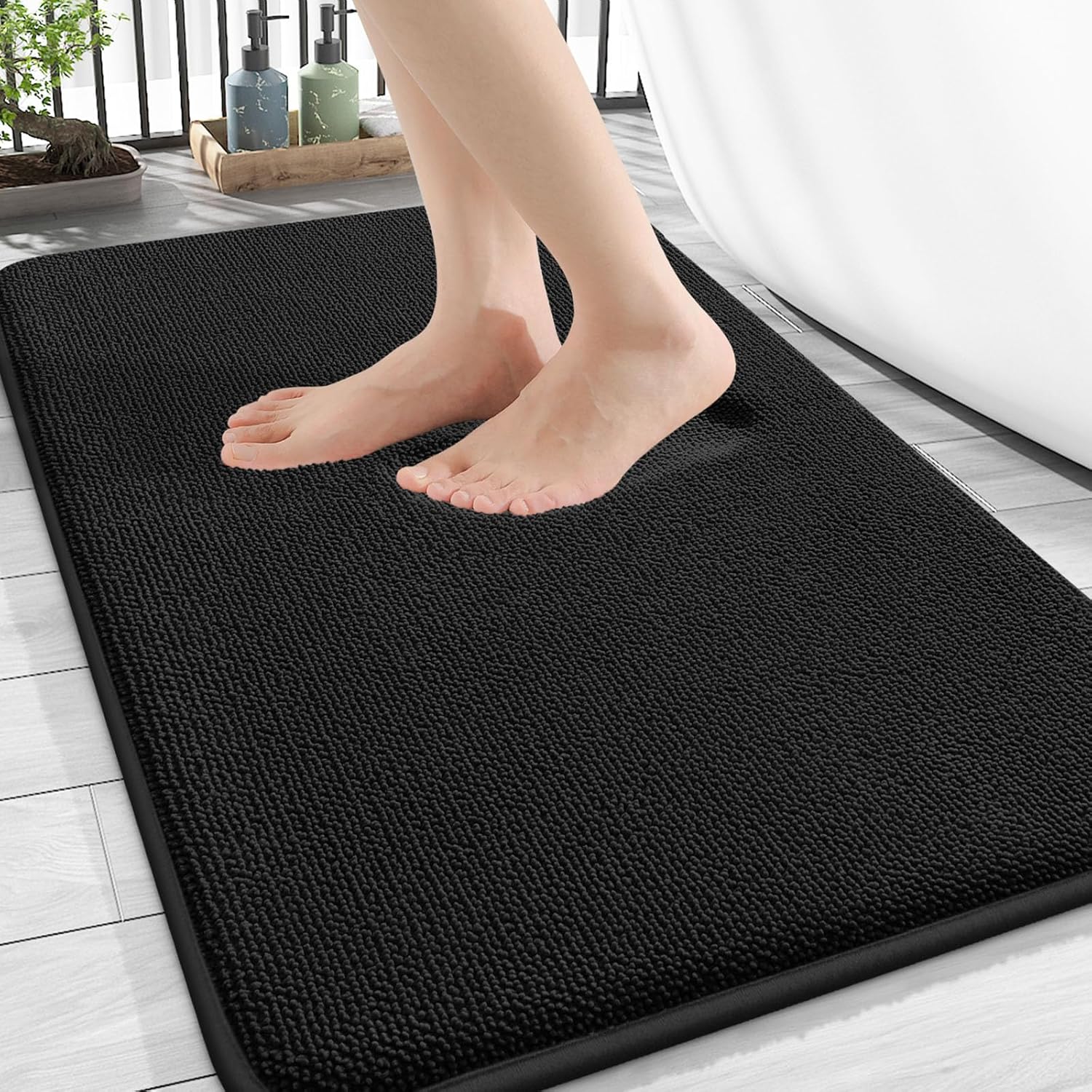 OLANLY Thick Memory Foam Bath Mat Rug for Luxurious Comfort