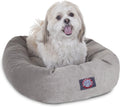 24 in Shredded Memory Foam Dog Bed for Small Dogs - Donut Bolster