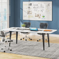 Tribesigns 6FT Conference Table - Modern Boat-Shaped Meeting Table