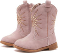 Toddler Girls Cowboy Cowgirl Boots Pointed Toe Mid Calf Zipper