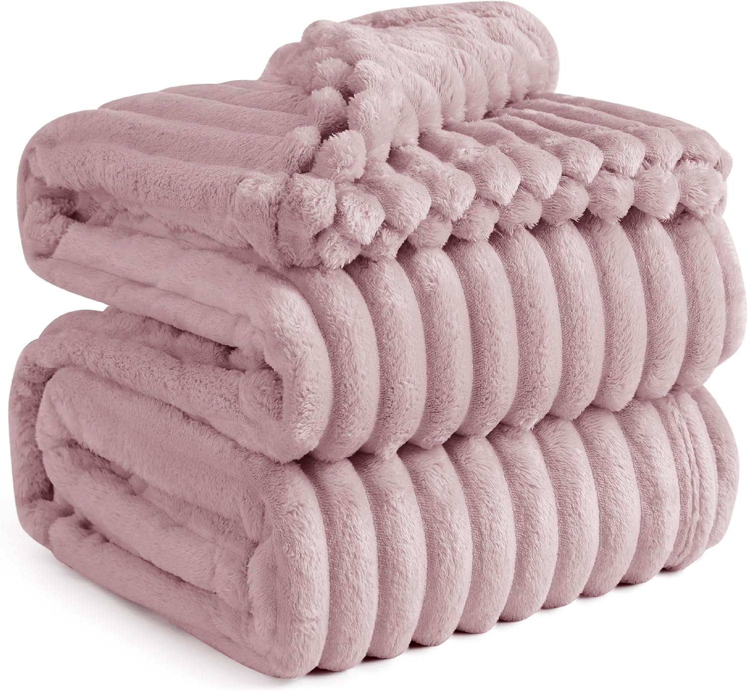 Bedsure GentleSoft Pink California King Size Blanket for Cozy Comfort